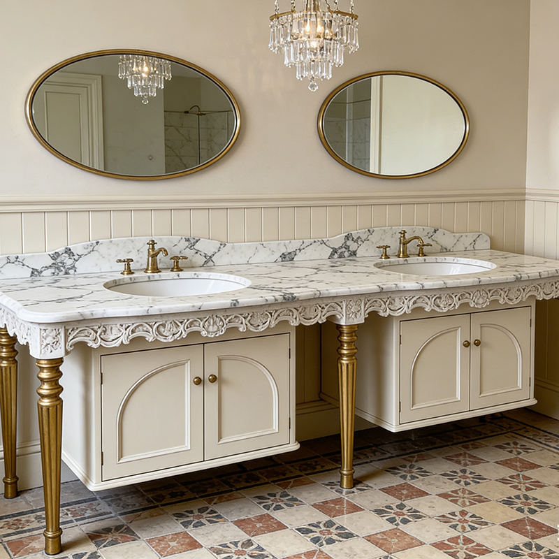 Modern Waterproof White Artificial Calacatta Quartz Stone Top Silica Quartz Stone Slab for Bathroom Vanity Tops