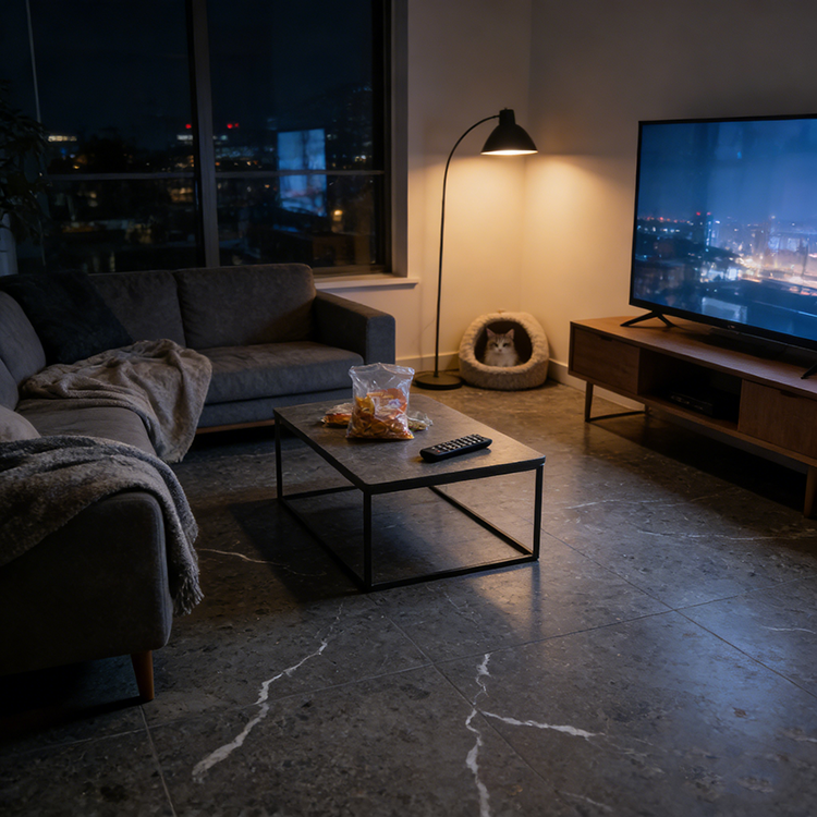 YDSTONE Modern Yunduola Gray Artificial Marble Tiles Cut-to-Size for Villa Exterior Staircase Wall Indoor Floor Bathroom