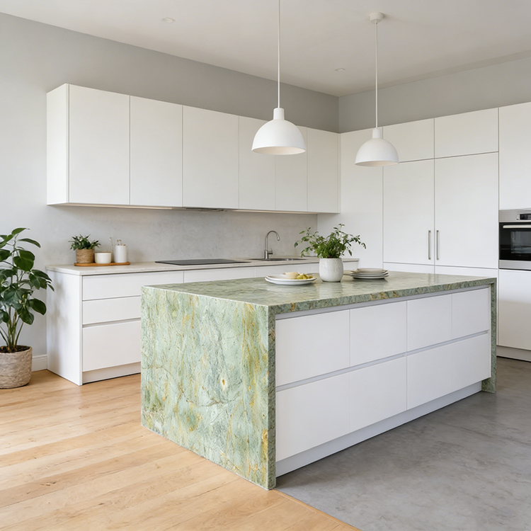 YDSTONE Customized TANZANITE GREEN Turquoise Granite Natural Stone Green Granite Green Quartzite for Countertop and Island