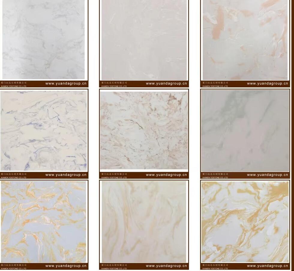 product ydstone pearl white cut to size  artificial marble tiles for exterior interior decoration balcony266-4