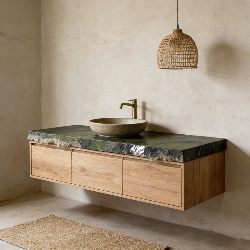 YDSTONE Wholesale Artificial Ceramic Tiles Porcelain Slab Avocado Green Sintered Stone Slabs for Bathroom Vanity Tops