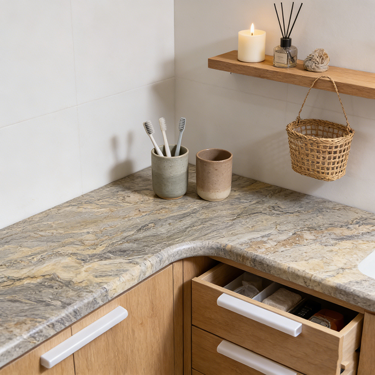 YDSTONE Hot Selling Brazilian Natural Stone Slabs Aquarella Green Quartzite Slab Bathroom Vanitytops