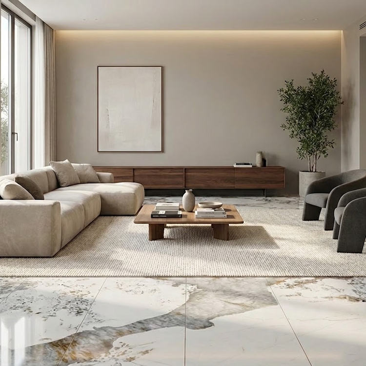 Pandora Sintered Stone Tiles Wall Slab Fireproof Modern for Bedroom Floorings