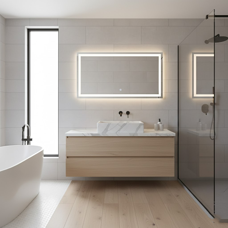 YDSTONE Maualuga Lelei Calacatta Grey Color Short Vein Artificial Quartz Stone Slab Bathroom Sink