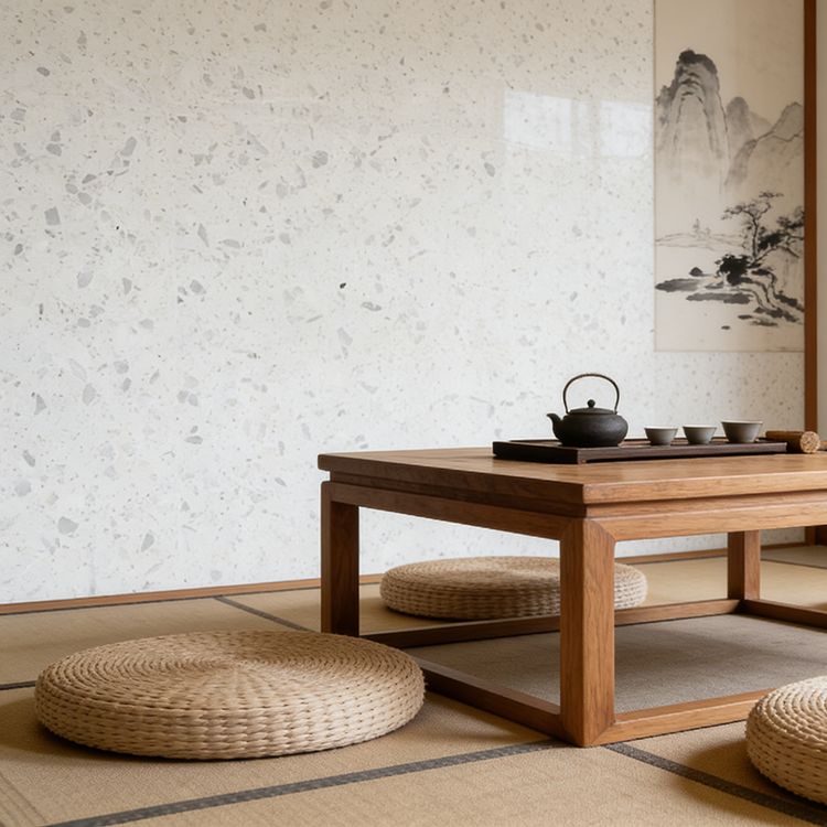 YDSTONE Pearl White Cut-to-Size  Artificial Marble Tiles for Exterior Interior Decoration-Balcony