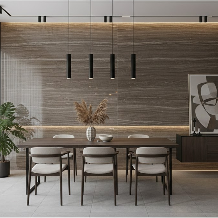 YDSTONE Luxury Natural Marble Stone Natural Wood Grain Eramosa for Wall Panel