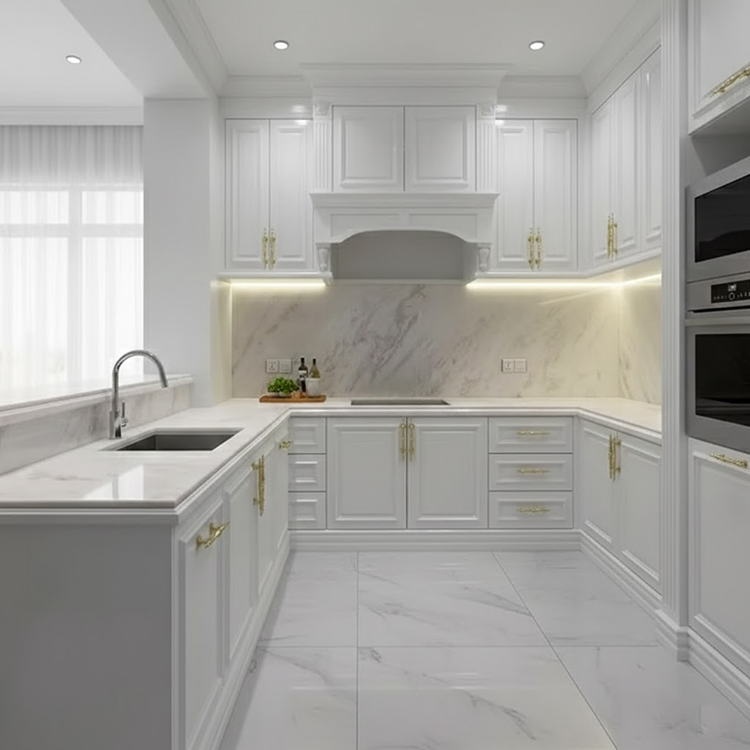 Dining Table Counter Stone Kitchen Countertop White Calacatta Marble for Bathroom Vanity Top