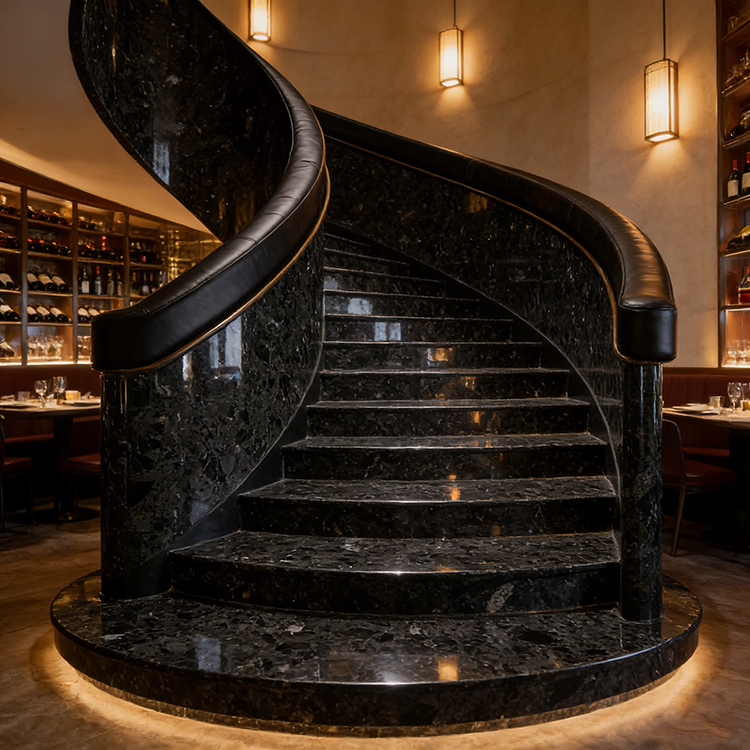 YDSTONE Modern Hangzhou Grey Artificial Marble Tiles Cut-to-Size for Villa Exterior Staircase Wall Indoor Floor Bathroom