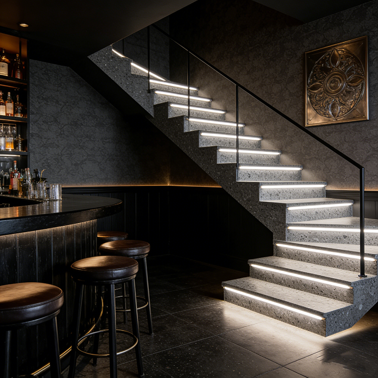 YDSTONE OEM Wholesale Multicolor Artificial Stone Terrazzo Customized Design Stair Wall Flooring Terrazzo 18 mm Thickness