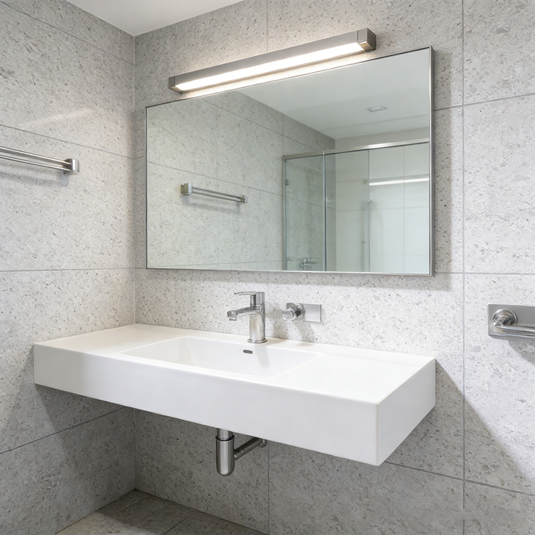 YDSTONE Modern Dusk Snow White Artificial Marble Tiles Cut-to-Size for Villa Exterior Staircase Wall Indoor Floor Bathroom