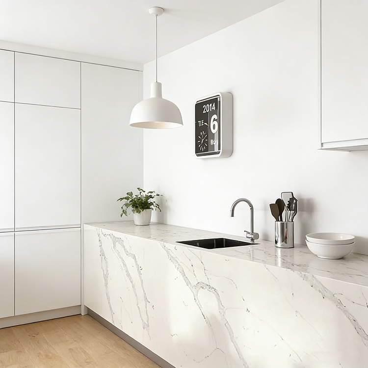 High Quality Polished Natural Italian Carrara White Marble Slabs Modern Design Style Waterproof Large Slab Wall Panels