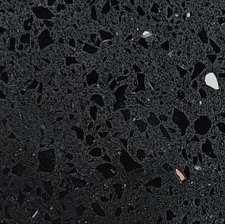 YDSTONE Elegant Black Artificial Quartz Stones Slab Custom Slab for Livingroom Side Table