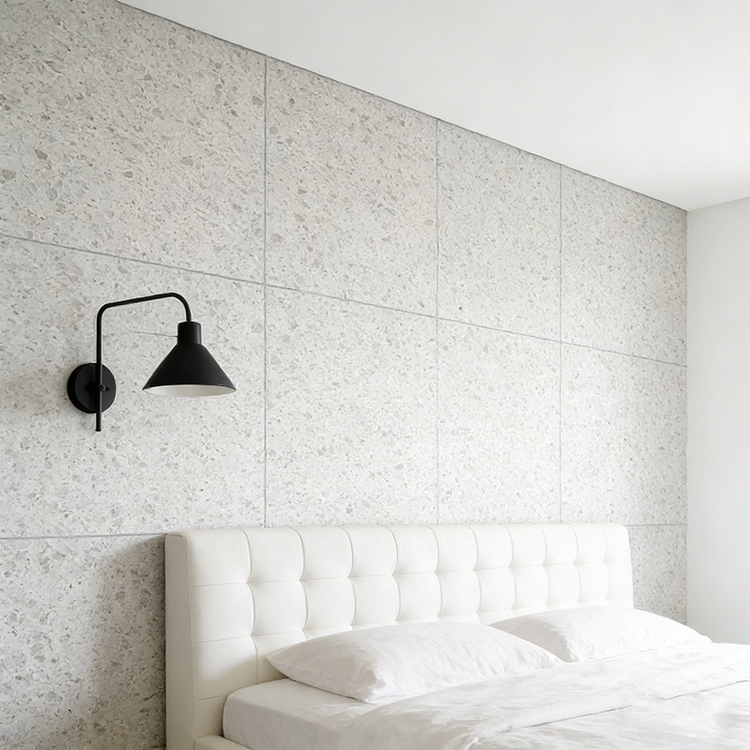 YDSTONE Modern Dusk Snow White Artificial Marble Tiles Cut-to-Size for Villa Exterior Staircase Wall Indoor Floor Bathroom