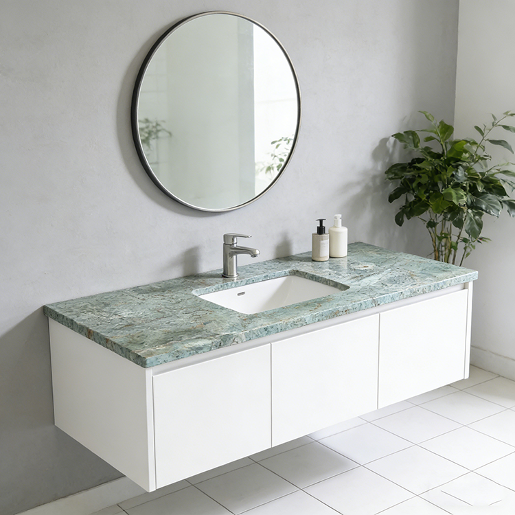 YDSTONE Backlit Translucent TANZANITE GREEN Turquoise Granite Natural Stone Green Granite for Bathroom Vanitytop