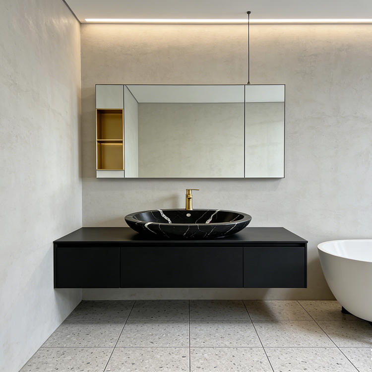 Kwarc Kalakata Czarny Polerowana Powierzchnia Sztuczny Płytowy Kamień Kwarcowy Blaty Kamień Inżynierskie Płyty Kwarcowe