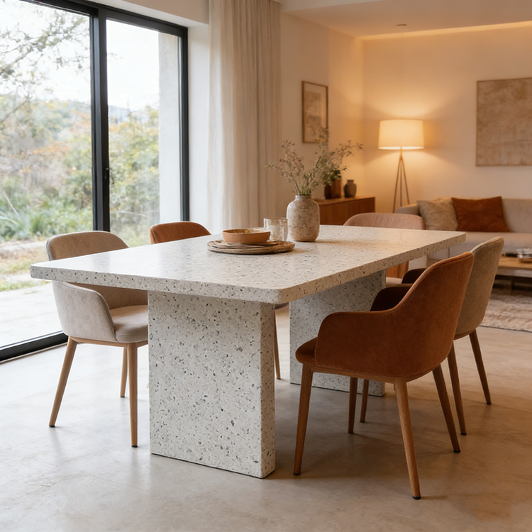 Customized Wholesale Terrazzo Stone Tile Big Slab for Villa Application Artificial Stone for Living Room Dinning Table