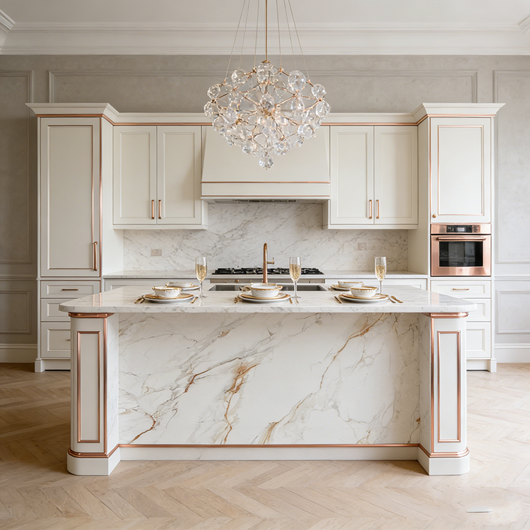 New Arrival Calacatta Gold Sintered Stone Foshan Rock Slab Glossy Porcelain Tiles Sintered Stone Slab