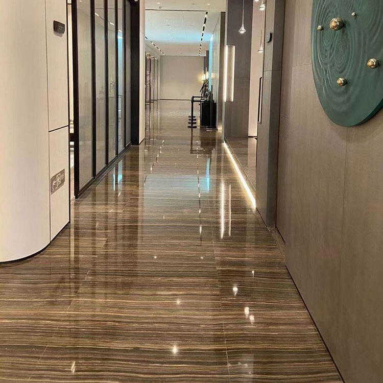 YDSTONE Luxury Natural Marble Stone Natural Wood Grain Eramosa Wood Marble for Stair Treads Floor Tiles
