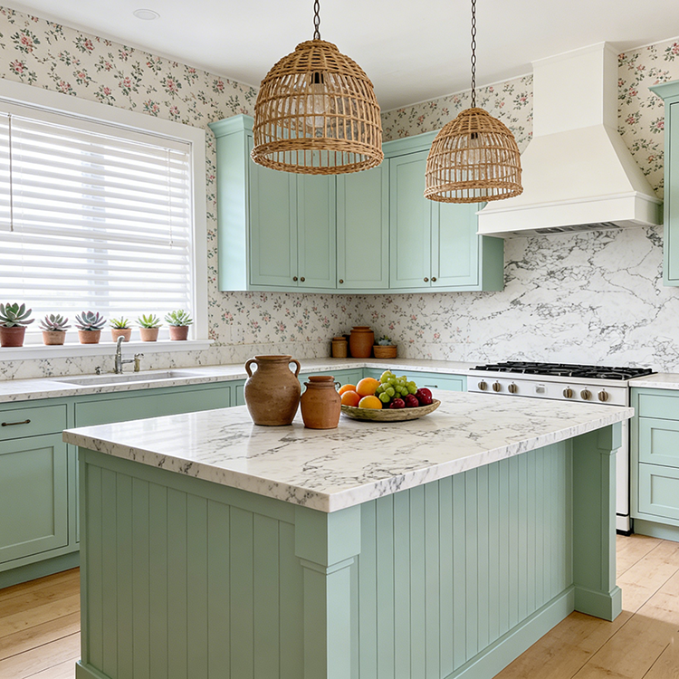 Modern Waterproof White Artificial Calacatta Quartz Stone Top 0 Silica Quartz Stone Slab for Kitchen Counter Top