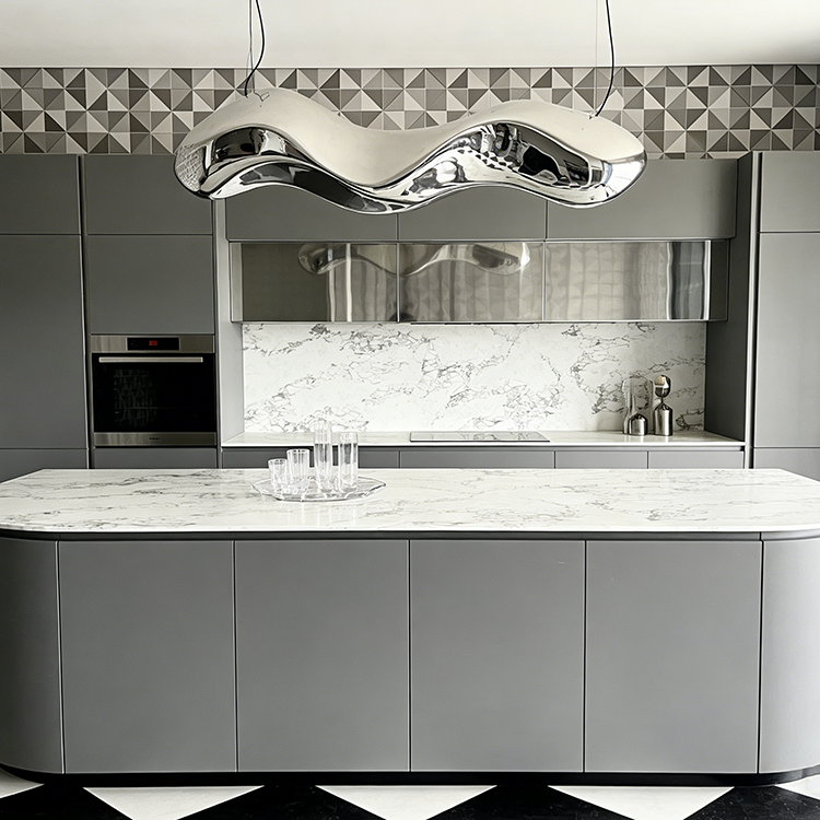 Modern Waterproof White Artificial Calacatta Quartz Stone Top 0 Silica Quartz Stone Slab for Kitchen Counter Top