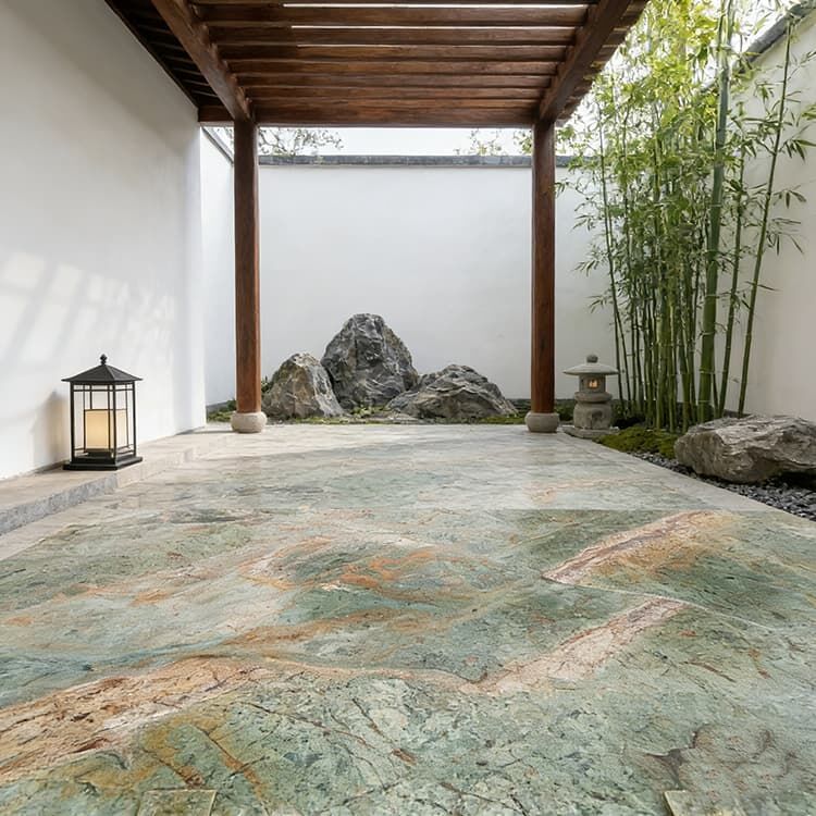 YDSTONE Customized TANZANITE GREEN Turquoise Granite Natural Stone Green Granite Green Quartzite for Floorings