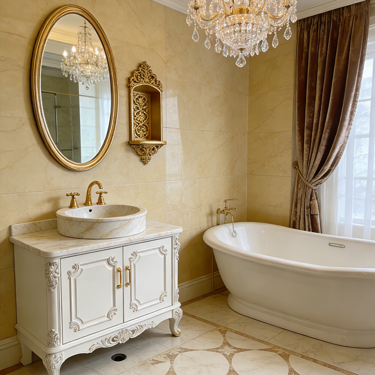 High Quality Sintered Stone Artificial Slab Versatile Flooring Tiles Home Hotel Bathroom Sink