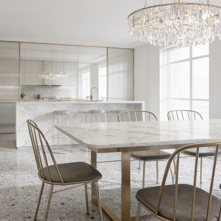 YDSTONE Modern Rongyuan Gray Artificial Marble Tiles Cut-to-Size for Indoor Table Wall Bedroom Hotel Bathroom Mall Table Top