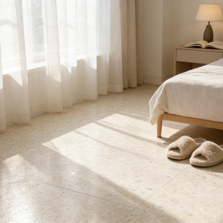 YDSTONE Modern Rose Beige Artificial Marble Tiles Cut-to-Size for Villa Exterior Staircase Wall Hotels Floors Bathrooms Malls