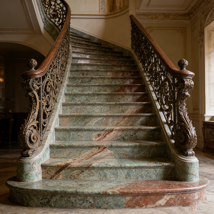 YDSTONE Backlit Translucent TANZANITE GREEN Turquoise Granite Natural Stone Green Granite for Stair