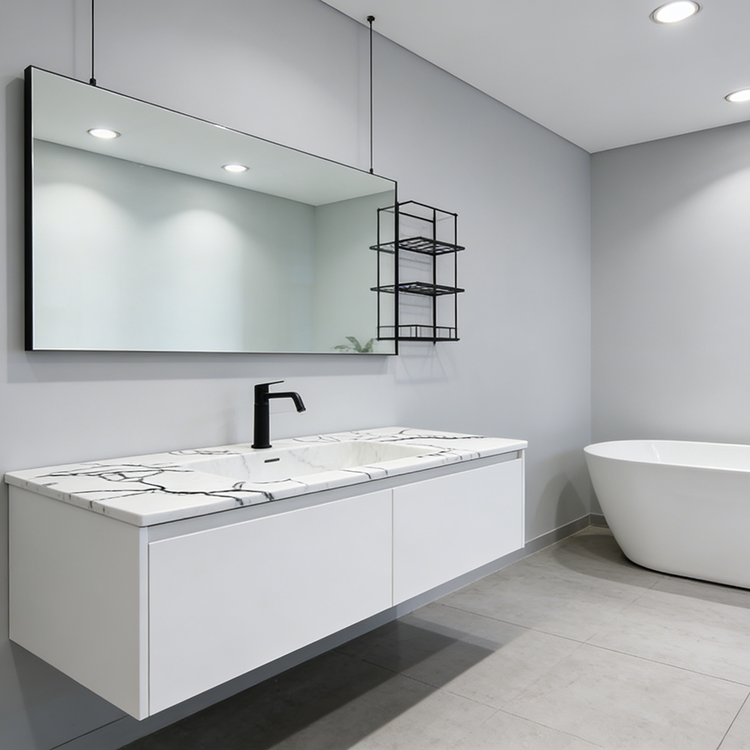 YDSTONE Modern Design Artificial Quartz Countertops Calacatta Polished Surface Engineered Quartz Slabs for Dining Application