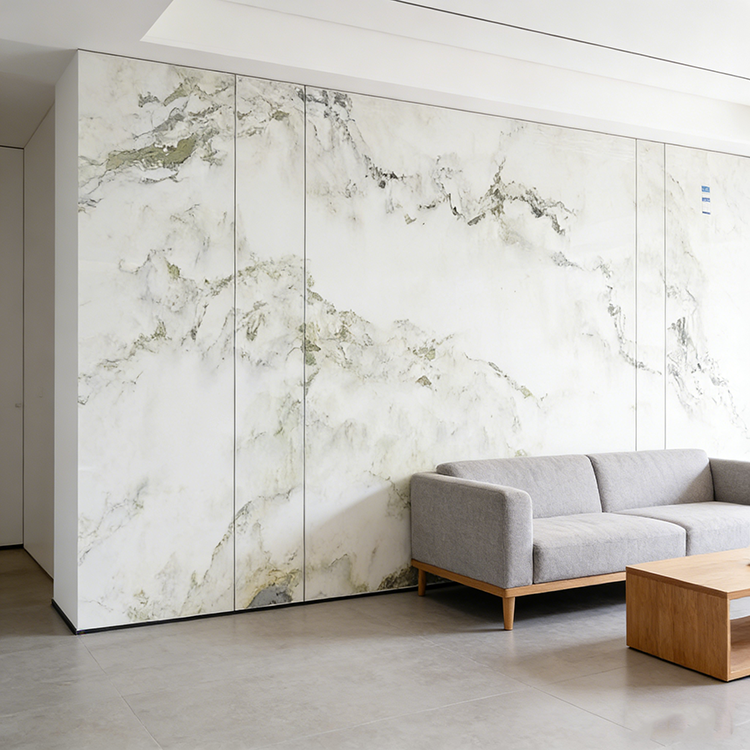 Luxury Natural White Marble Big Slab Polished Large Format Stone for Villa Hotel Floor Kitchen Wall Panel Bathroom