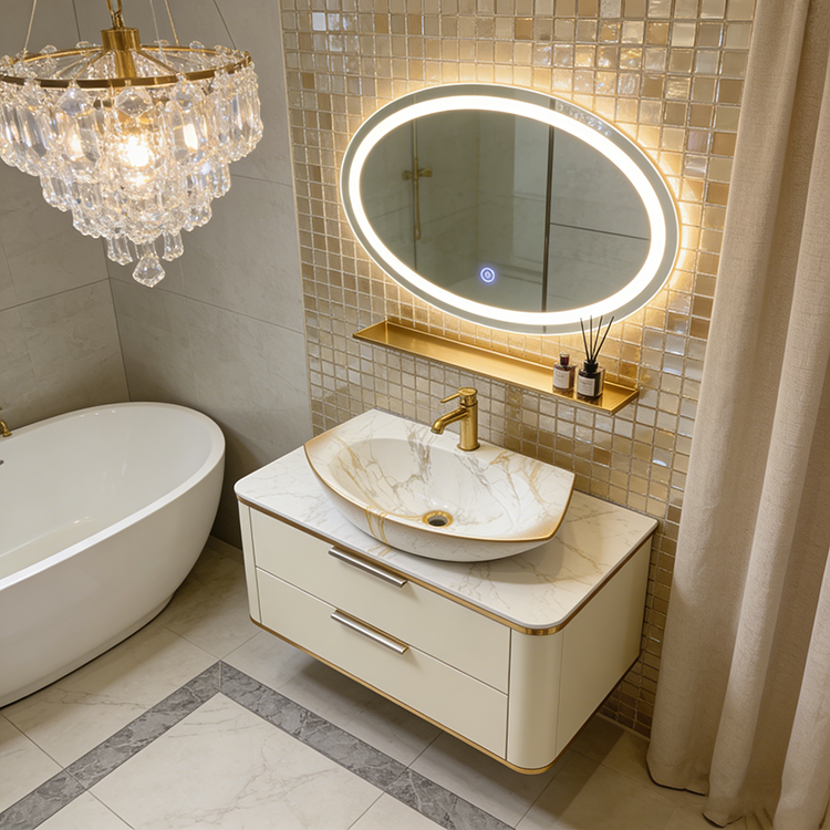 High Quality Sintered Stone Artificial Slab Versatile Flooring Tiles Home Hotel Bathroom Sink