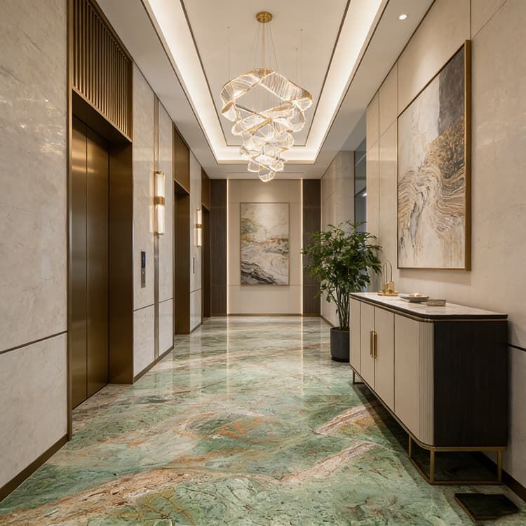 YDSTONE Customized TANZANITE GREEN Turquoise Granite Natural Stone Green Granite Green Quartzite for Floorings