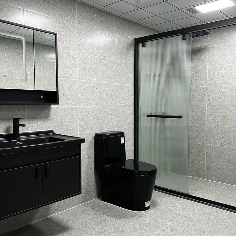 YDSTONE Modern Luxurious Black Veneered Granite Island for Restaurants Bathrooms Vanities Dining Living Room Marble Countertop