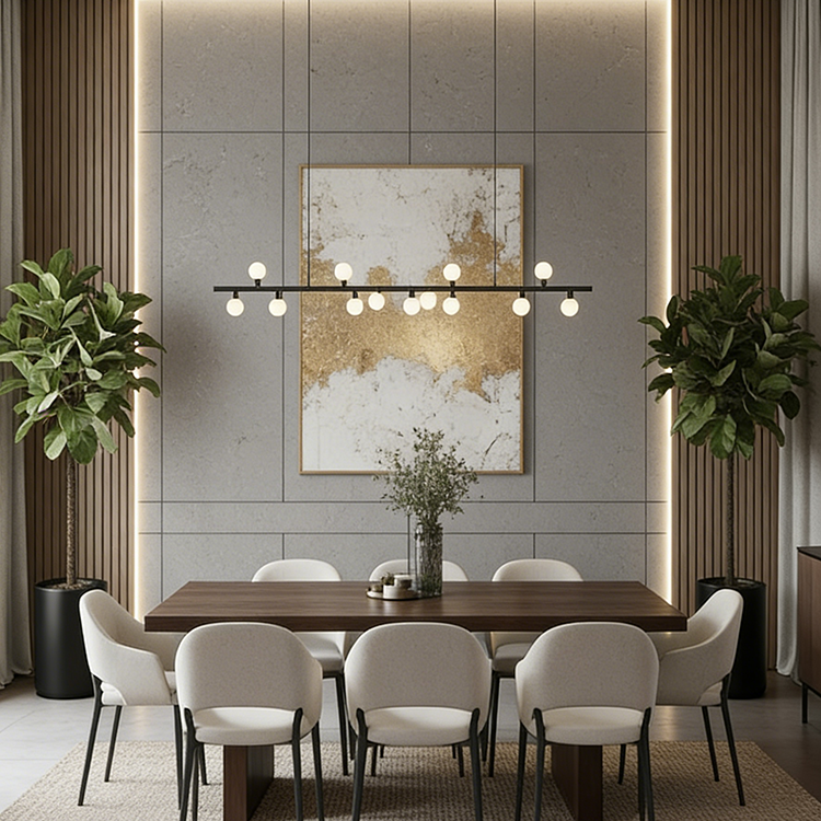 YDSTONE Modern Luxurious Black Veneered Granite Island for Restaurants Bathrooms Vanities Dining Living Room Marble Countertop