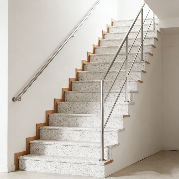 YDSTONE Modern Dusk Snow White Artificial Marble Tiles Cut-to-Size for Villa Exterior Staircase Wall Indoor Floor Stair Bathroom