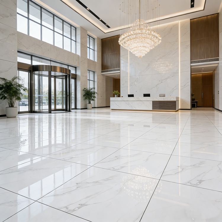 YDSTONE Artificial Square Marble 600*600 Ceramic Tile White Color Porcelain Floor Tiles for House
