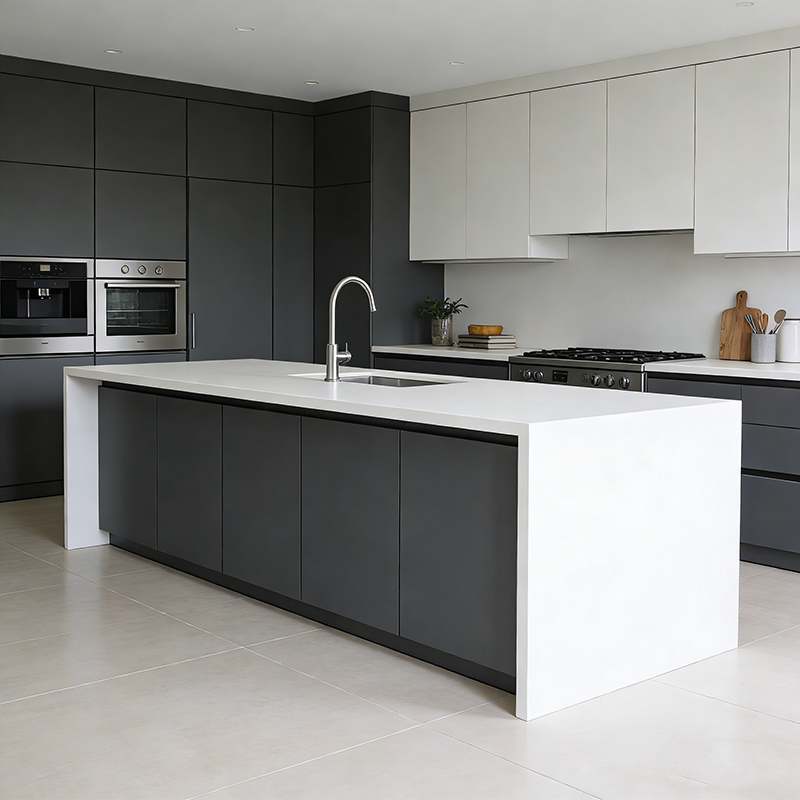 YDSTONE Luksusowa Biała 20 mm Sztuczna Płyta Kwarcowa Nowoczesny Projekt Sztuczna Kwarcowa Płyta do Blatu Kuchennego