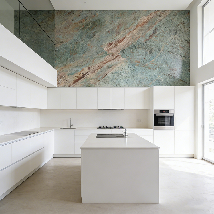 YDSTONE Customized TANZANITE GREEN Turquoise Granite Natural Stone Green Granite Green Quartzite for Wall Panel