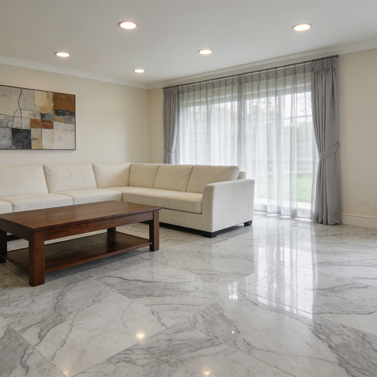 2025 Luxury Italian Calacatta Viola Marble Modern Design Polished Surface Villa Floorings