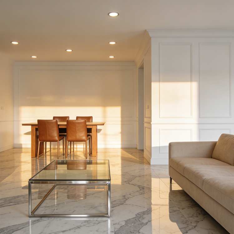 2025 Luxury Italian Calacatta Viola Marble Modern Design Polished Surface Villa Floorings