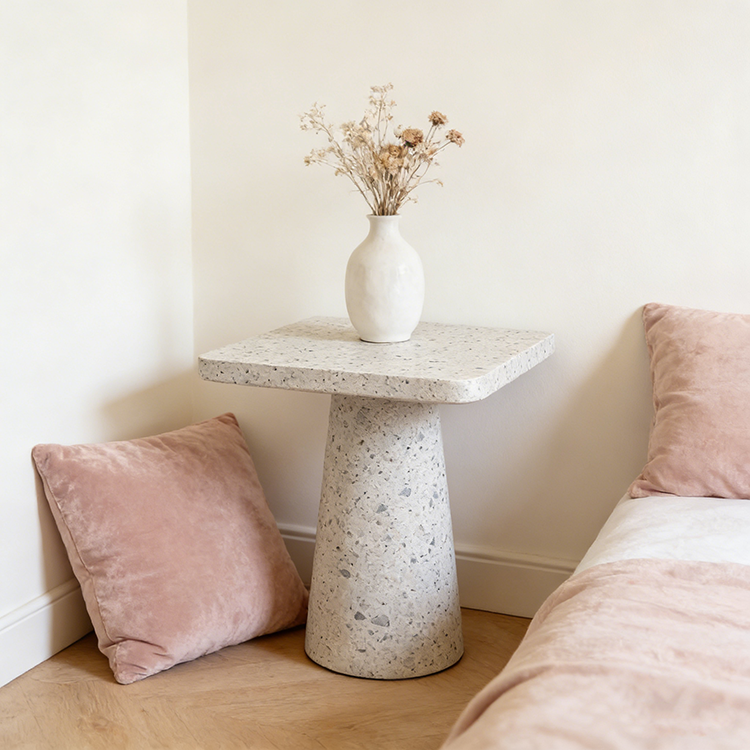 Customized Wholesale Terrazzo Stone Tile Big Slab for Villa Application Artificial Stone for Living Room Side Table