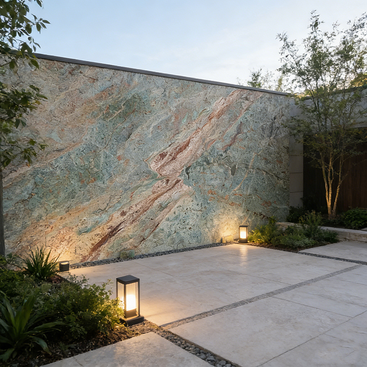 YDSTONE Customized TANZANITE GREEN Turquoise Granite Natural Stone Green Granite Green Quartzite for Wall Panel