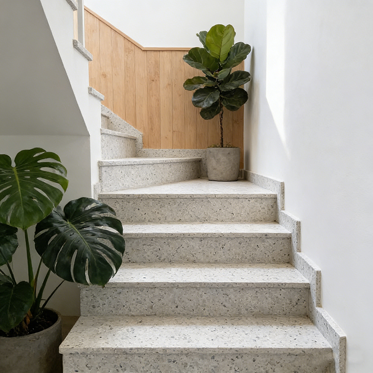 Customized Wholesale Terrazzo Stone Tile Big Slab for Villa Stair Application Artificial Stone for Living Room