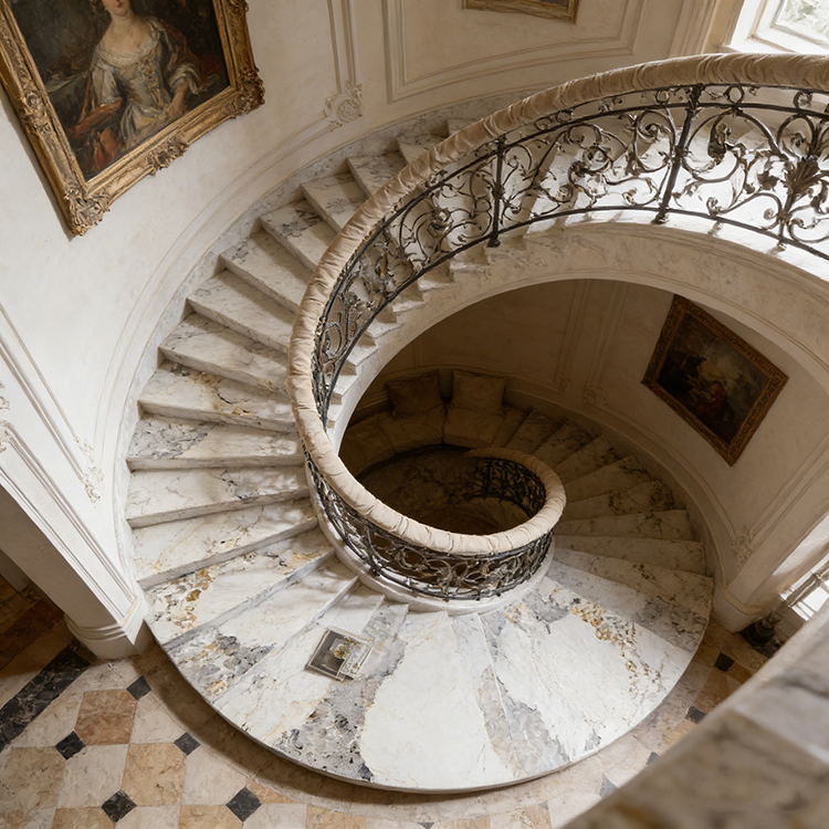 YDSTON EItalian Polished Granite Rectangular Dining Table and Chair Set, Modern Luxurious Home Furniture