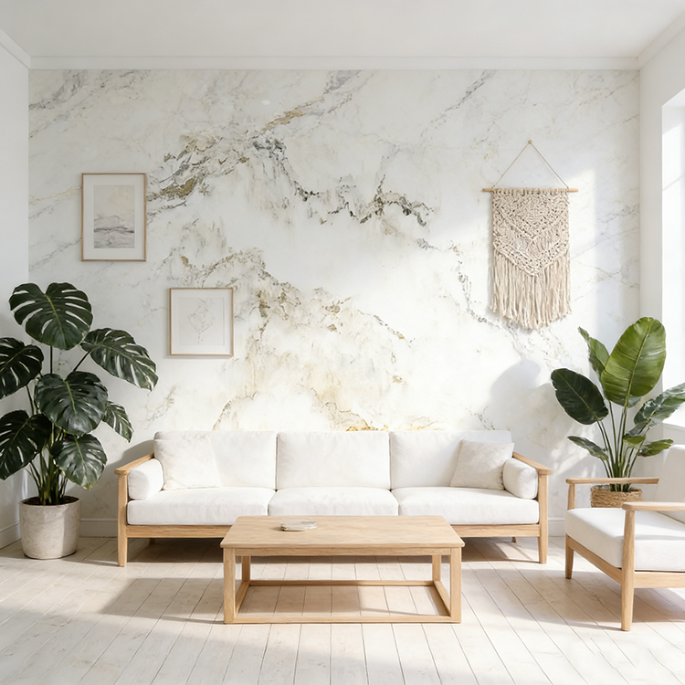 Luxury Natural White Marble Big Slab Polished Large Format Stone for Villa Hotel Floor Kitchen Wall Panel Bathroom