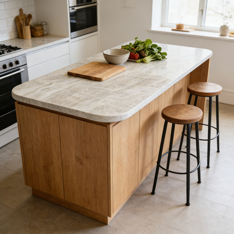 ألواح حجر طبيعي برازيلي رائجة البيع من YDSTONE، لوح كوارتزيت أبيض تاج محل، أسطح أحواض