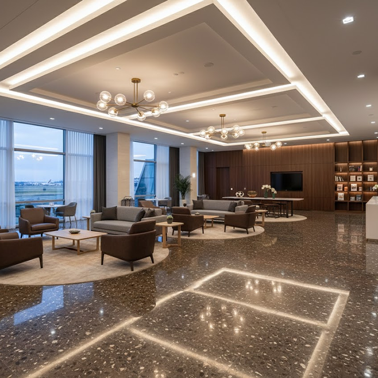 YDSTONE Cut-to-Size Roxaflopriv Artificial Marble Tiles for Villa Exterior Staircase Wall Bathroom Mall Flooring Table Tops