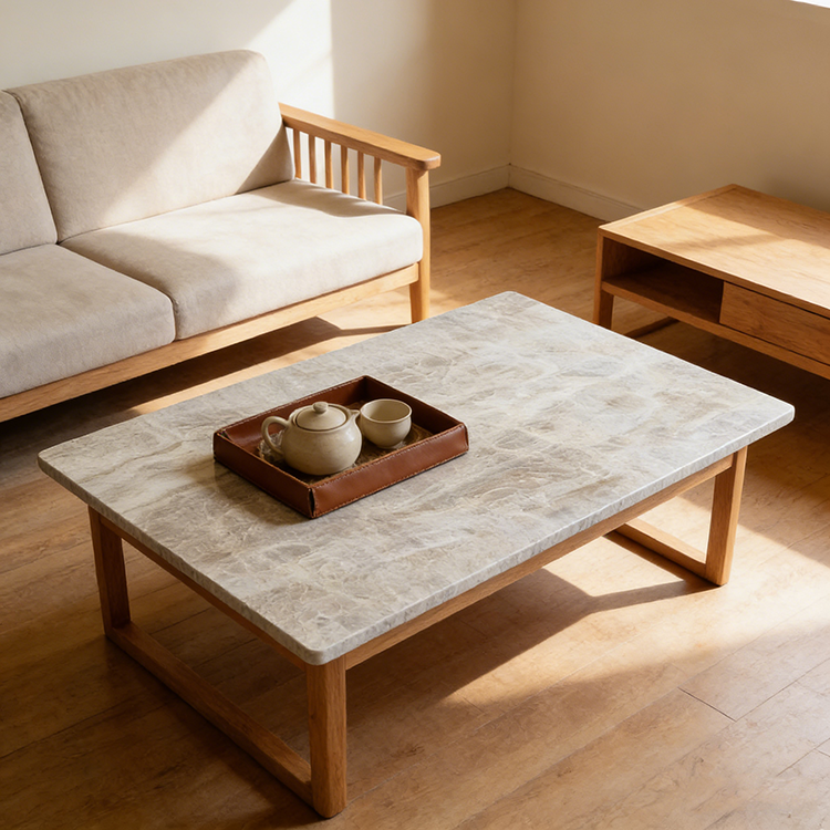 YDSTONE Bestsellery – płyty ze szlachetnego brazylijskiego kamienia naturalnego, Taj Mahal White Quartzite, stoliki kawowe