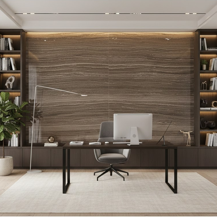 YDSTONE Luxury Natural Marble Stone Natural Wood Grain Eramosa for Wall Panel